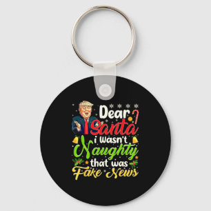 Llavero Navidad Trump Querido Santa Noticias Falsas Divert