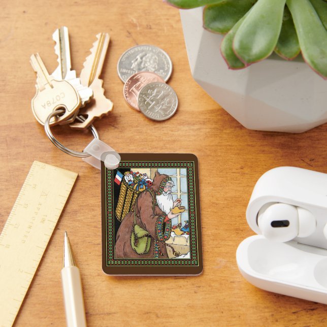 Llavero Navidad Vintage, juguetes del Santa Claus Zapatos  (Escritorio )