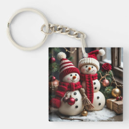 Llavero Navidad vintage - Keychain acrílico