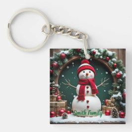 Llavero Navidad vintage - Keychain acrílico