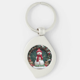 Llavero Navidad vintage - Keychain Metalizado