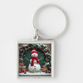 Llavero Navidad vintage - Keychain Metalizado