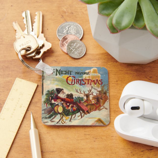 Llavero Navidad Vintage, La Noche Antes de Navidad (Escritorio )