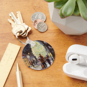 Llavero Navidad Vintage, Padre de compras con los niños