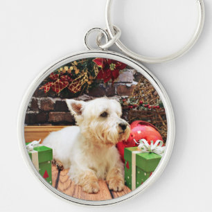 Llavero Navidad - Westie - Callie