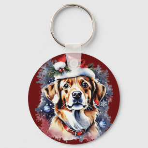 Llavero Navidades adorables cachorros