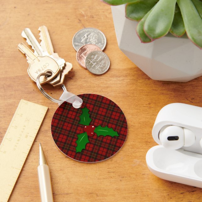 Llavero Navidades adorables de la cadena de claves tartan (Escritorio )