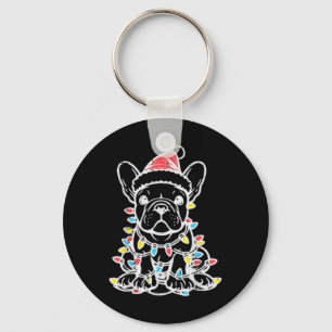 Llavero Navidades adoran perro Bulldog francés navidad fra