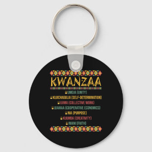 Llavero Navidades afroamericanos felices Kwanzaa 7 P