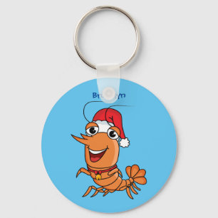 Llavero Navidades alegres, camarones, personalizado ilustr