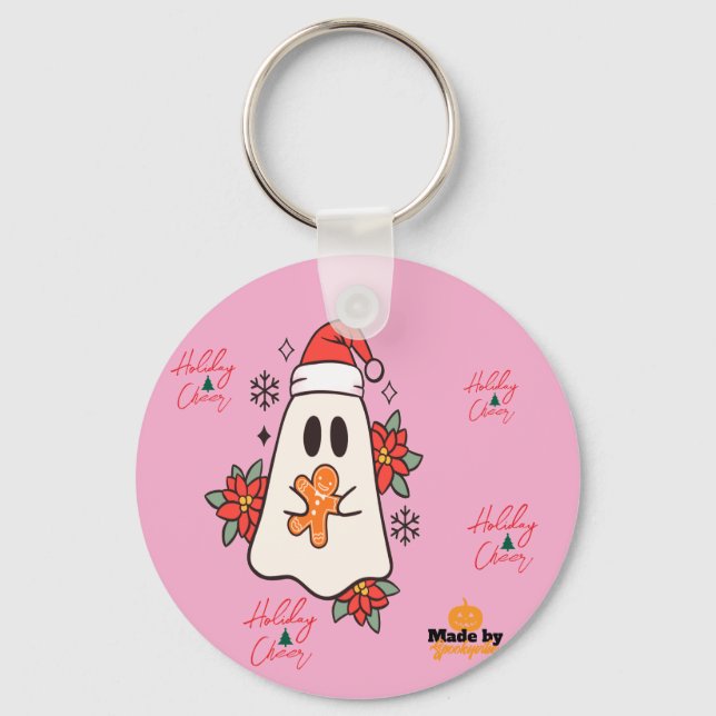 Llavero Navidades amables Ghost Mug | Pan de jengibre y P  (Anverso)