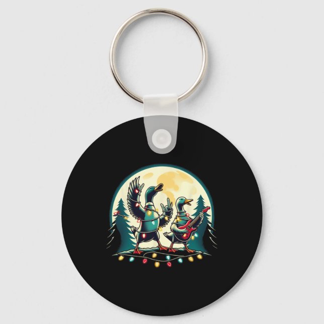 Llavero Navidades Animales Cute Ducks Xmas Amantes De Anim (Anverso)