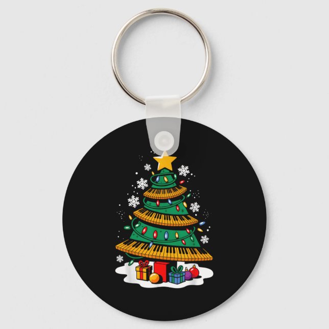 Llavero Navidades Ano Player Xmas Tree Funny Music Lover S (Anverso)