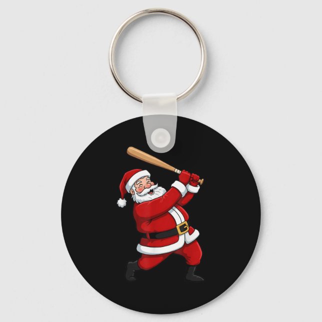 Llavero Navidades Batería de Béisbol Santa Xmas Srt Jugado (Anverso)