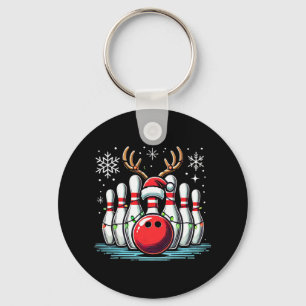 Llavero Navidades Bowling Pins Reindeer Xmas Bowler Hombre