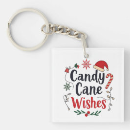 Llavero Navidades Candy Cane Keychain - Alegre idea de reg
