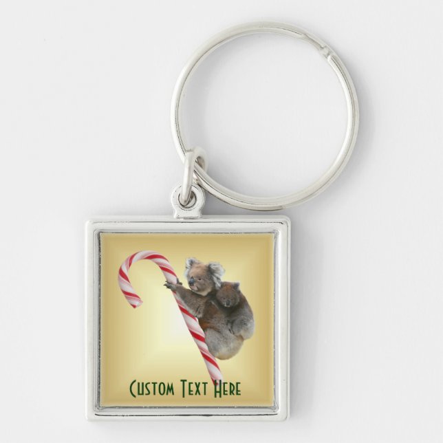Llavero Navidades Candy Cane Koalas (Frente)