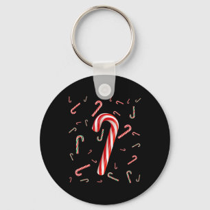 Llavero Navidades Candy Cane Santa Hat Niños de vacaciones