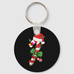 Llavero Navidades Candy Cane Santa Hat Xmas Niños ligeros