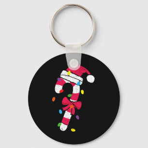 Llavero Navidades Candy Cane Santa Xmas Niños Pequeños Jóv