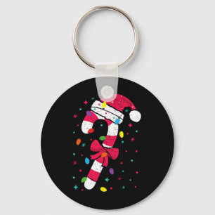 Llavero Navidades Candy Cane Santa Xmas Niños Pequeños Jóv