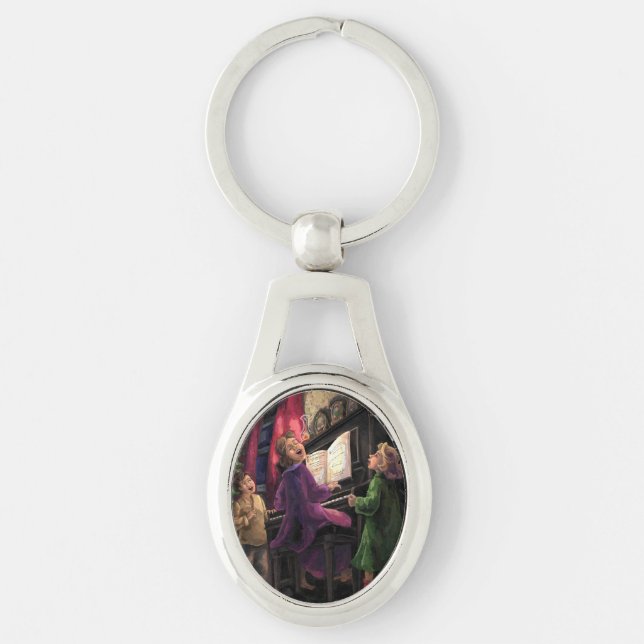 Llavero Navidades cantando a lo largo (Anverso)