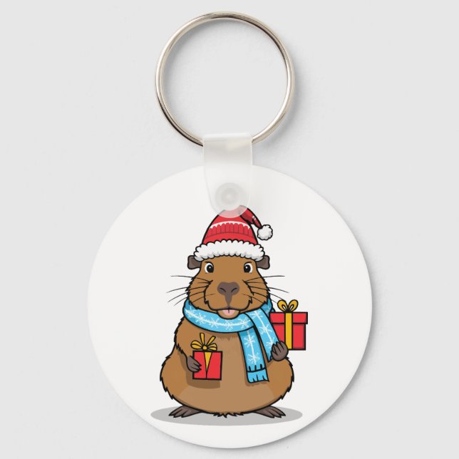 Llavero Navidades Capybara (Anverso)