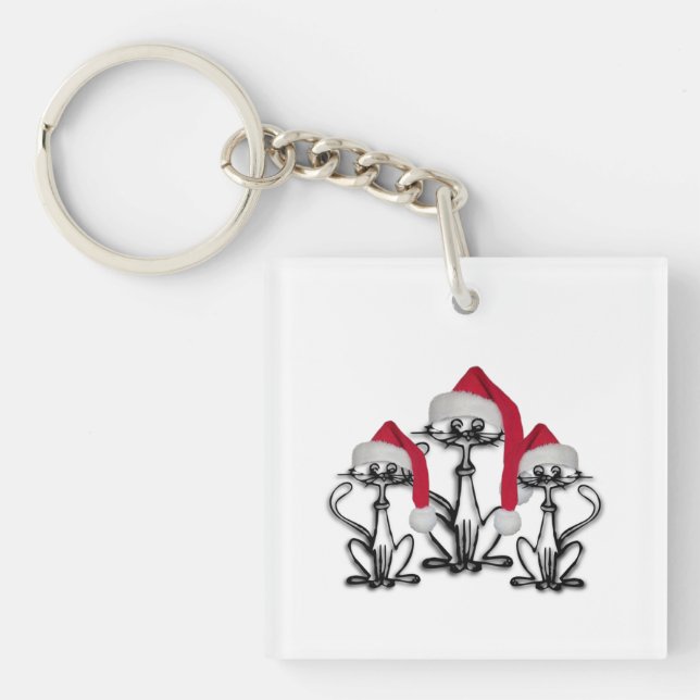 Llavero Navidades Caroling Cats Joyous Fun (Frente)