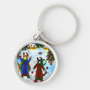 Llavero Navidades Cats para patinaje sobre hielo V2