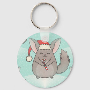 Llavero navidades chinchillas