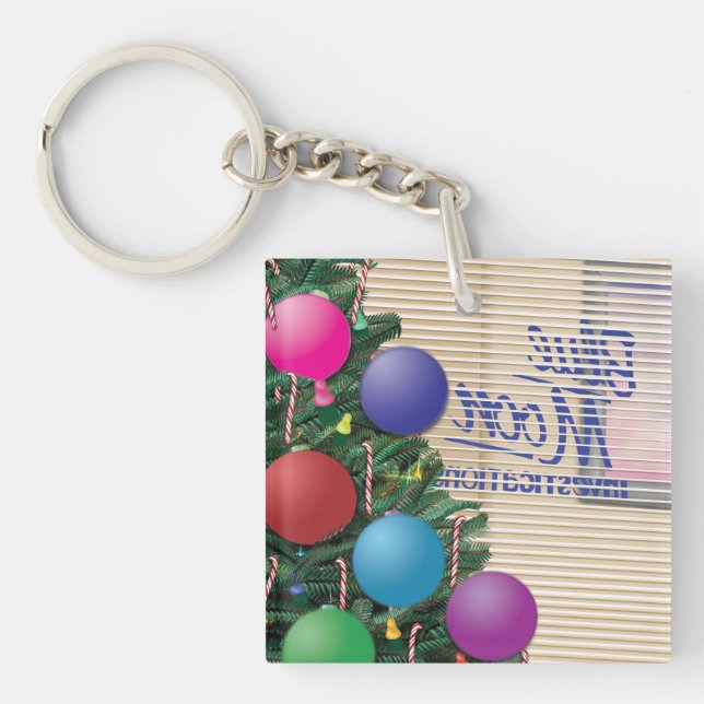 Llavero Navidades coloridos Office Art Keychain (Frente)
