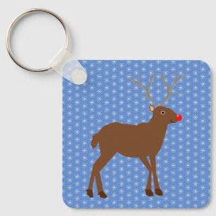 Llavero Navidades cortos renos con Personalizado de nariz