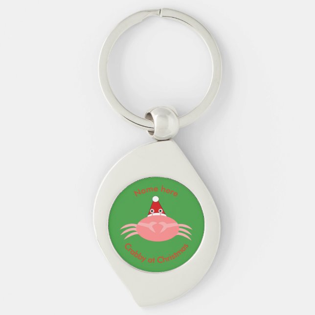 Llavero Navidades Crab CustomKeychain (Anverso)