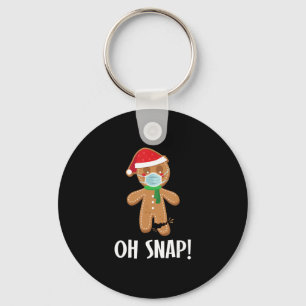 Llavero Navidades de ajuste Ginger Bread Man Mask Holiday