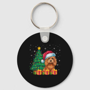 Llavero Navidades de Apoo Santa Hat iluminan al perro con
