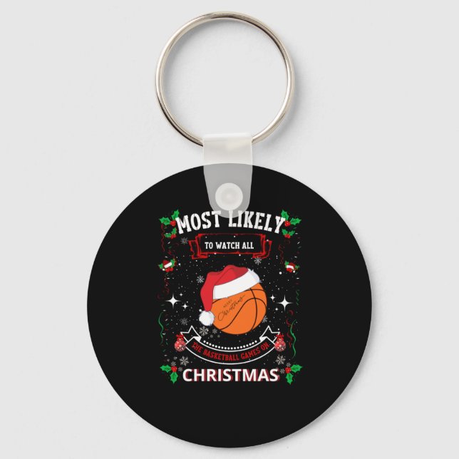Llavero Navidades de baloncesto (Anverso)