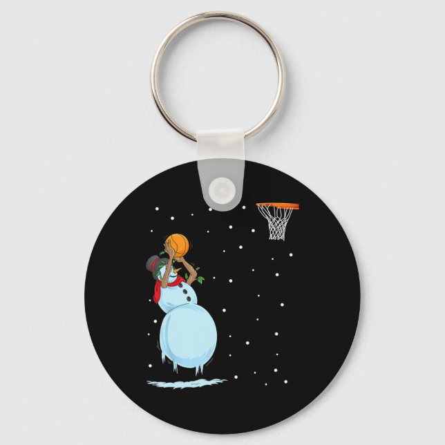 Llavero Navidades de baloncesto de Fun Snowman (Anverso)