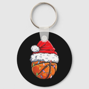 Llavero Navidades de baloncesto Santa Hat - Fun Basketball