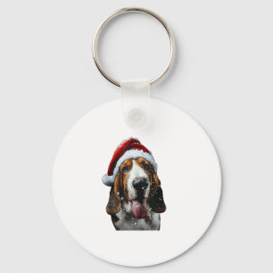 Llavero Navidades de Basset Hound