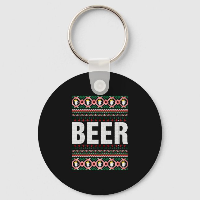 Llavero Navidades de Beer Ugly Sweater (Anverso)