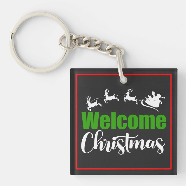 Llavero Navidades de bienvenida-85101 (Frente)