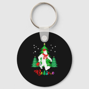 Llavero Navidades de Bigfoot Yeti Sasquatch creen que Navi