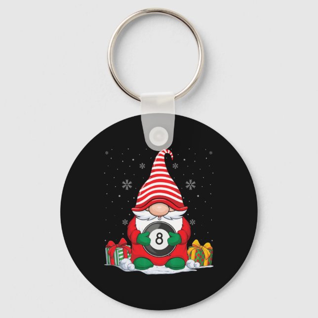 Llavero Navidades de Billiard Ball Gnomes Cute Billiard Ba (Anverso)
