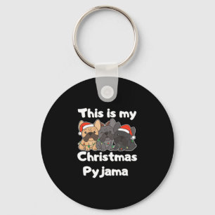 Llavero Navidades De bulldog Estos Son Mis Navidades Pajam