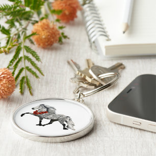 Llavero Navidades de caballos de Islandia