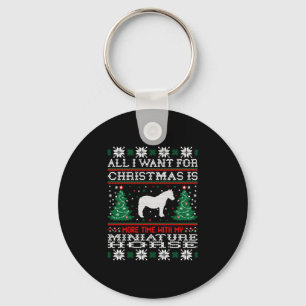 Llavero Navidades de caballos divertidos Mini Caballo conj