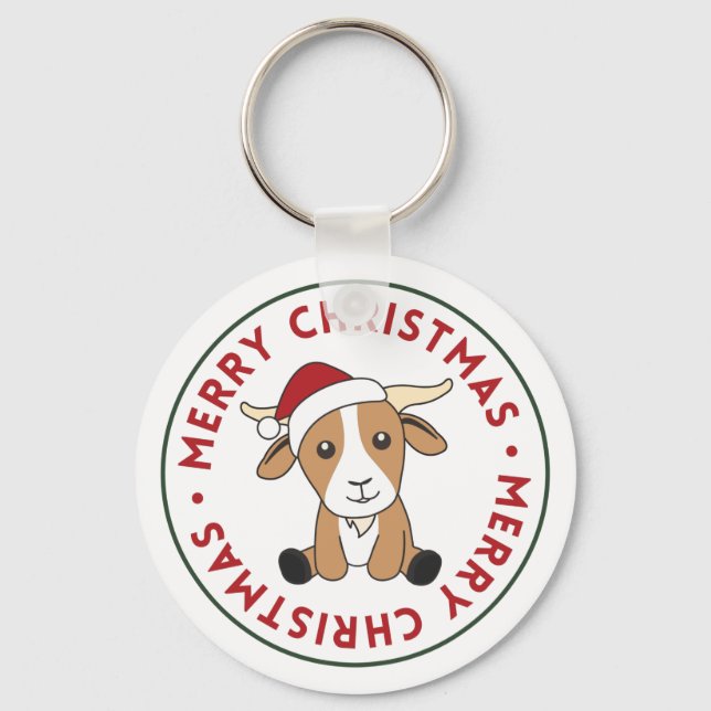 Llavero Navidades de cabra cabras Keychain de Animales de  (Anverso)