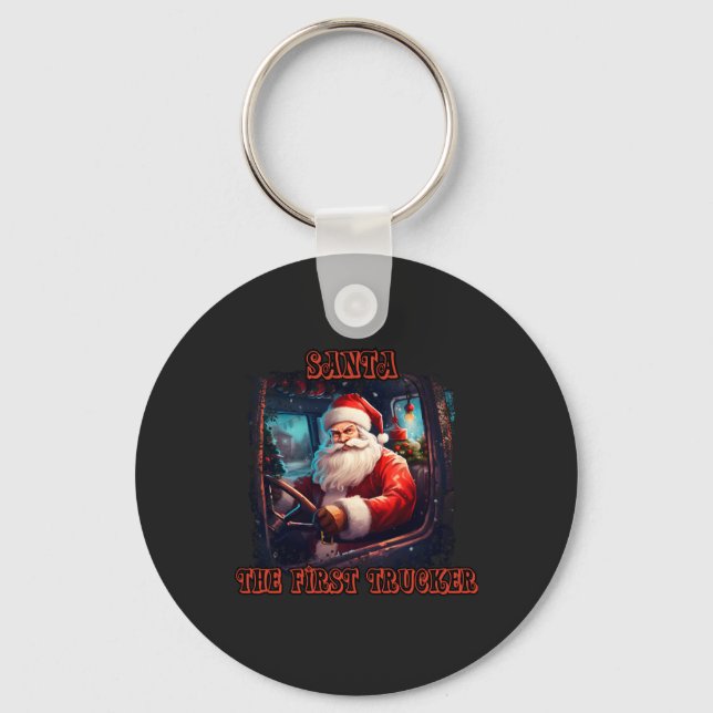 Llavero Navidades de camioneros de Santa Claus fest (Anverso)