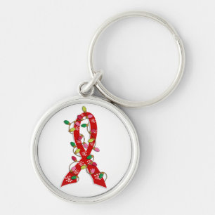 Llavero Navidades de Cáncer de Sangre Iluminan Cinta