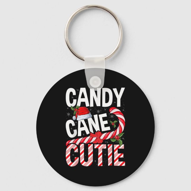 Llavero Navidades de Candy Cane Cutie Noches Mujeres Chica (Anverso)